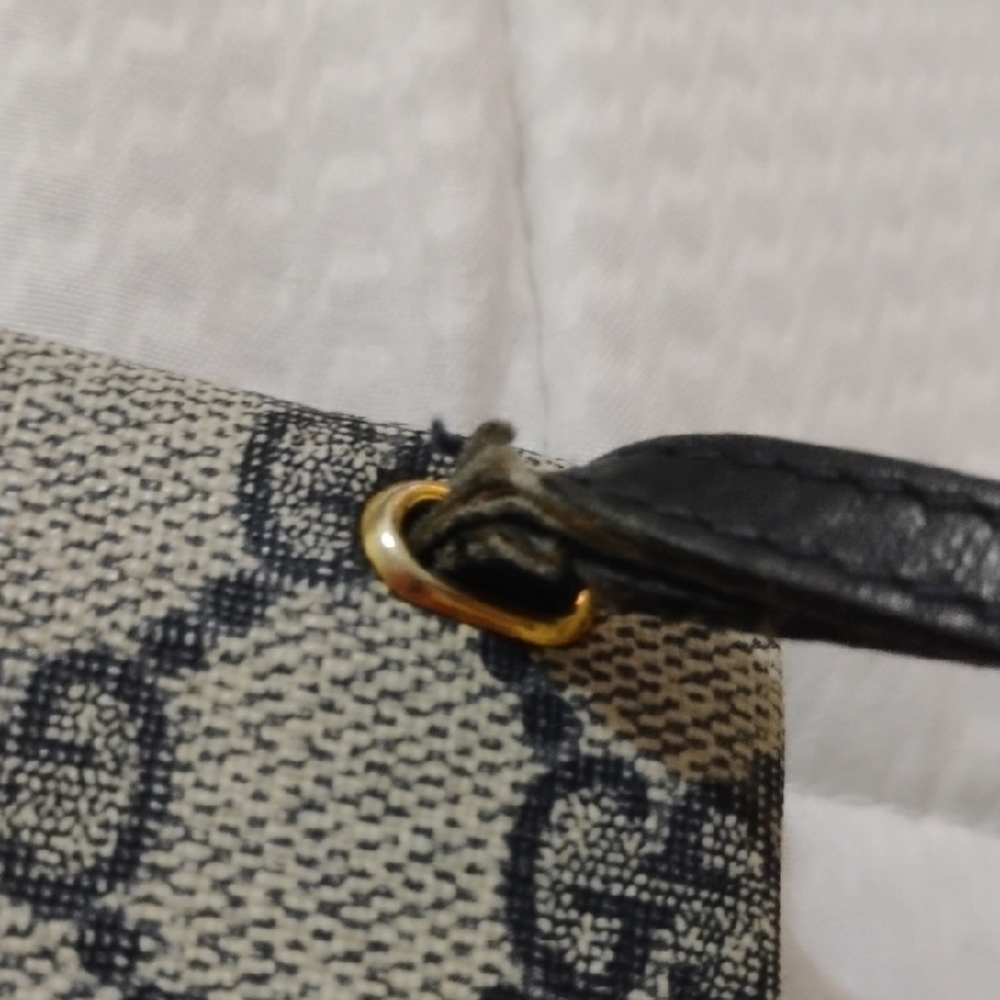 Gucci Supreme Sherry Line Beige and Black/blue Clutch Bag - Picture 4 of 15